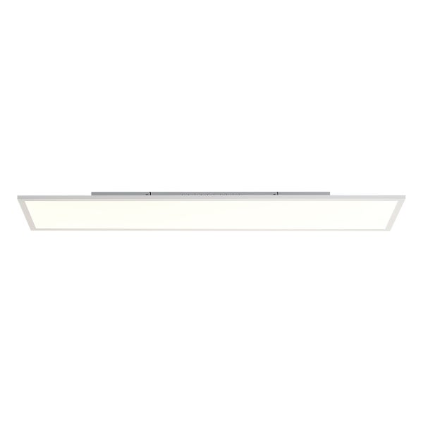 Rechteckiges LED-Panel für die Deckenmontage, ultraflaches Design mit Metallrahmen.