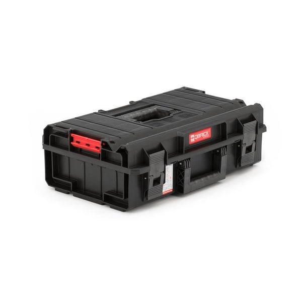 PROREGAL QBRICK Werkzeugkasten One 15,5 Liter Traglast Bis Zu 120 kg Mit Deck & Frontgriff Mit Klemmverschlüsse Schwarz