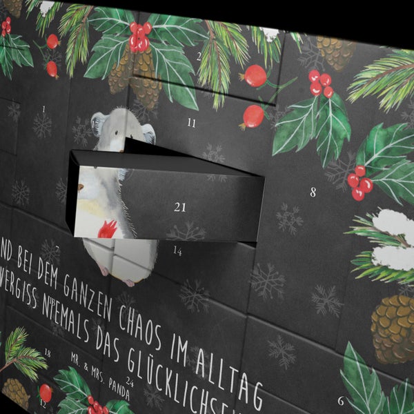 Mr. & Mrs. Panda Befüllbarer Adventskalender Chinchilla Blume - Schwarz