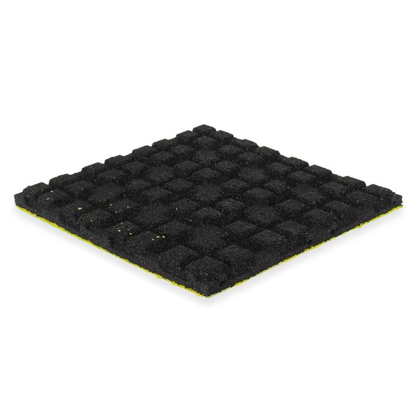 Gummifliese EPDM-Deckschicht - 50 x 50 cm - 45 mm - Gelb