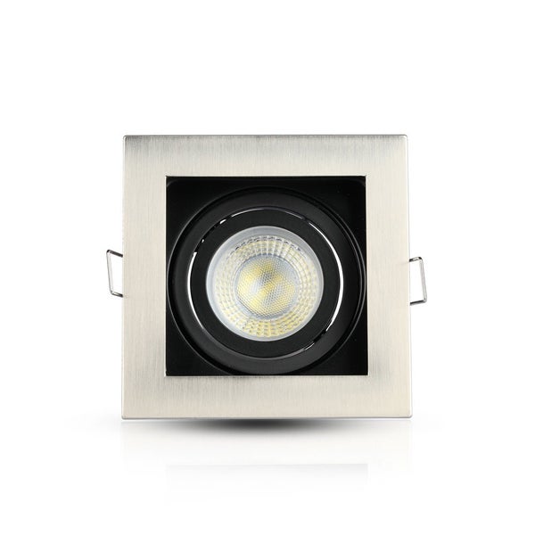 V-TAC VT-781SQ-SN - LED-Strahler - Einbauleuchte - GU10 - IP20 - Satin Nickle - Modell Nr: -
