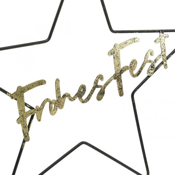 Dekostern mit dem Schriftzug Frohes Fest