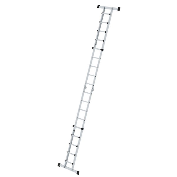 MUNK Teleskopleiter mit Traverse 4x5 Sprossen