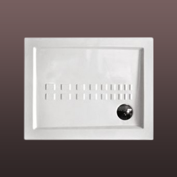 Traditionelle keramik-Duschwanne mit Antirutschbeschichtung 100X80 | Linea