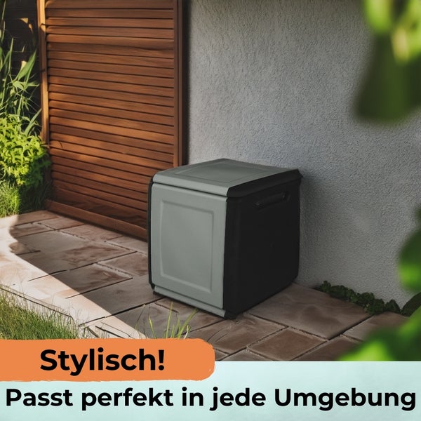 Gartenbox Auflagenbox Box für Gartenauflagen Balkon Aufbewahrungsbox Garten Kissenbox Outdoor Gartentruhe Wetterfest 160 L