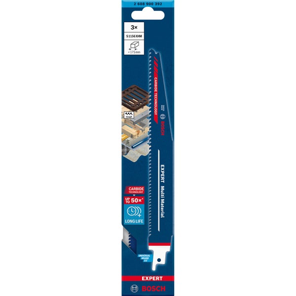 Bosch 3x Expert Multi Material S 1156 XHM Säbelsägeblatt - 2608900392
