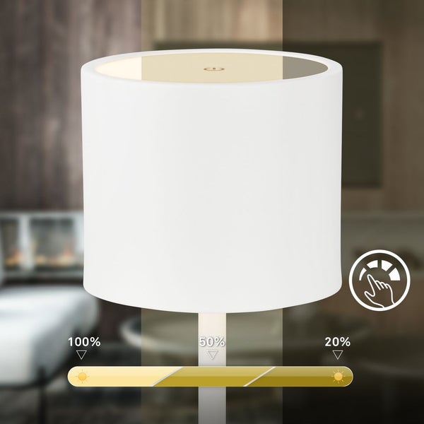 LED Tischlampe Akku IP44 Tischleuchte kabellos Ladestation Dimmbar Touch
