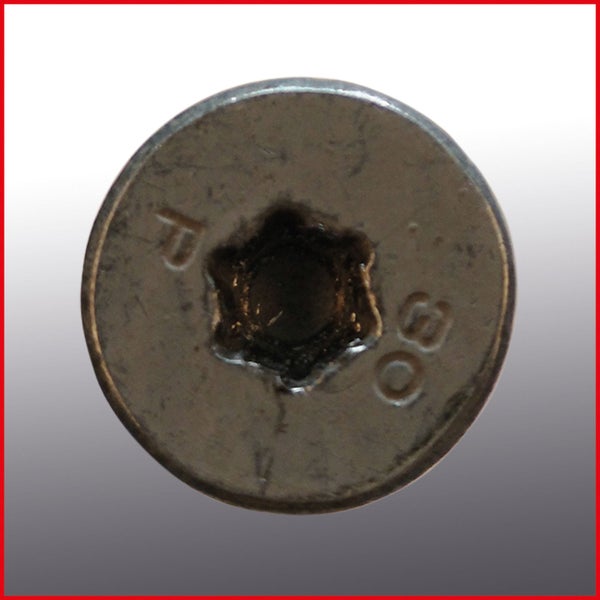 Torx Schraubenkopf Nahaufnahme