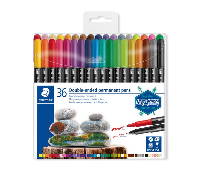 STAEDTLER Doppelfasermaler Duo permanent 36er Set