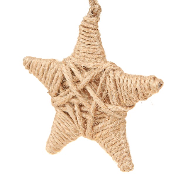 Dekorativer Stern aus Seil zum Aufhängen