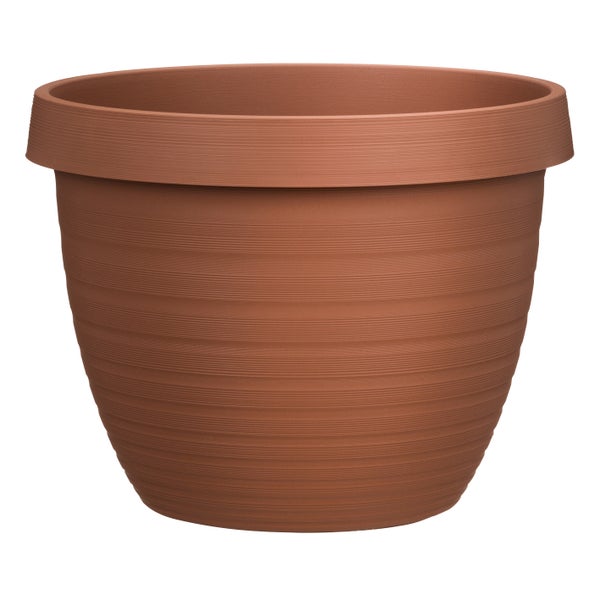 Scheurich Country Star 48, Pflanzgefäß/Blumentopf/Pflanzkübel, rund,  aus Kunststoff Farbe: Terracotta, 47,5 cm Durchmesser, 36,7 cm hoch, 40 l Vol.
