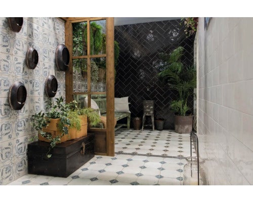 Wand- und Bodenfliese FS Yard black 45x45cm matt