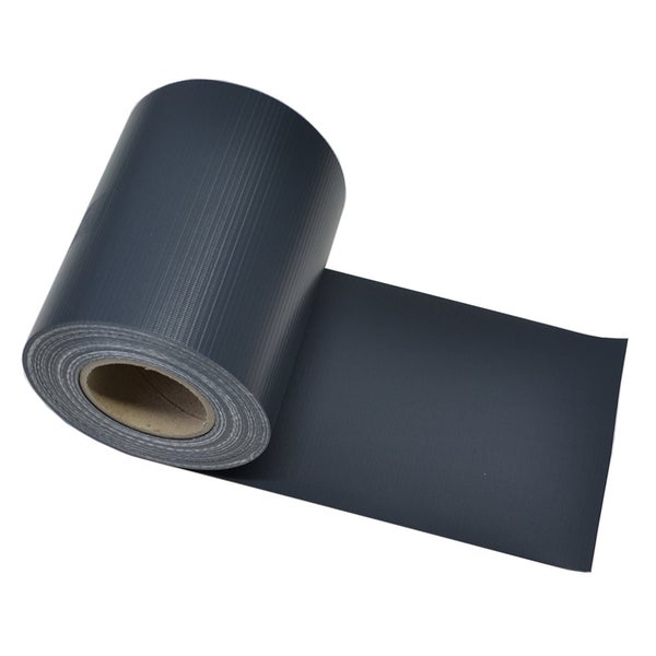 Home Deluxe - PVC Sichtschutz Zaunfolie MATA - Dunkelgrau - 1 Rolle je 35 Meter