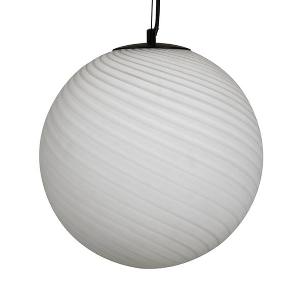 Lucande Pendelleuchte Kestralia (Modern) in Weiß aus Glas (1 flammig, E27) - Hängelampe Esstischlampe Hängeleuchte Wohnzimmerleuchte