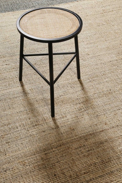 Handwebteppich Beige Grau aus Naturfaser Viktor Green Looop 200x290 cm