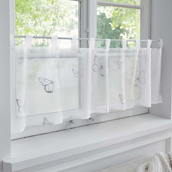FRANK FLECHTWAREN|Fenstervorhang Schmetterling, 140 x 40 cm, POLYESTER