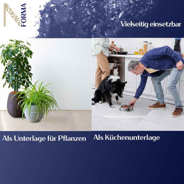 Bodenschutzmatte PET ECO-MAT - 150x200 cm - Hartboden - Schutzmatte als Unterlage für Bürostuhl