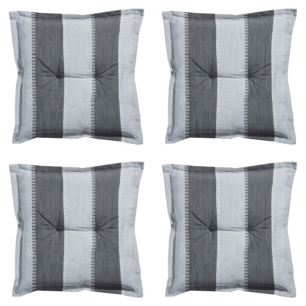 Sitzkissen Banda grau - Ca. 50x50 cm - 4er-Set