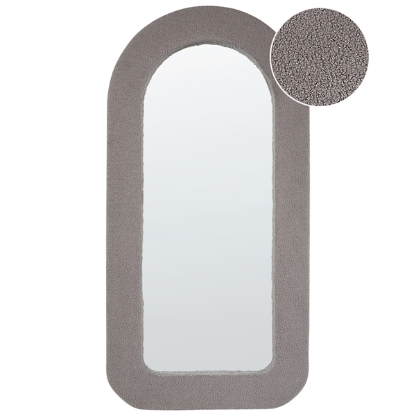 Wandspiegel CERVON 60 cm 120 cm Bouclé Taupe