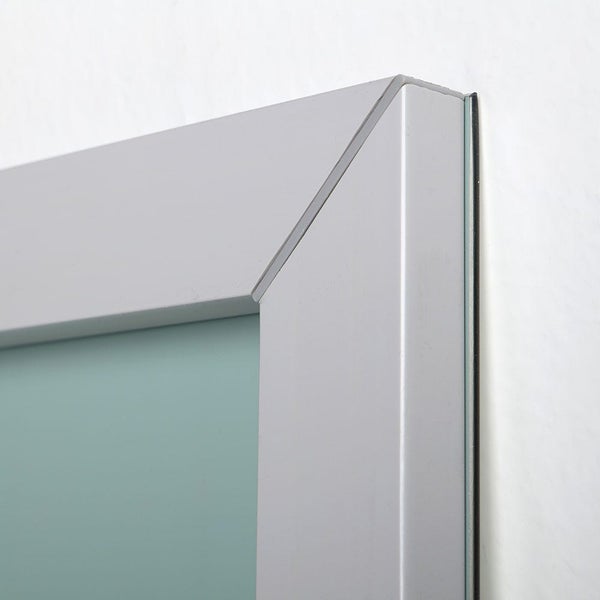Spiegel mit Chromlampe 100x70 reversibel