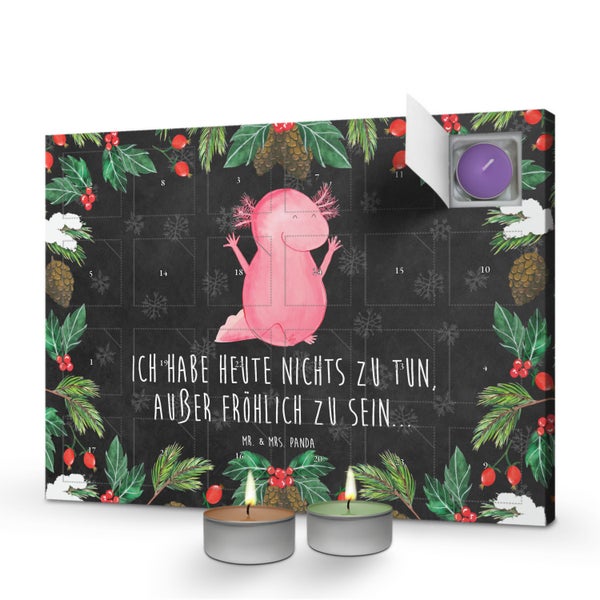 Mr. & Mrs. Panda Duftkerzen Adventskalender Axolotl Hurra - Schwarz