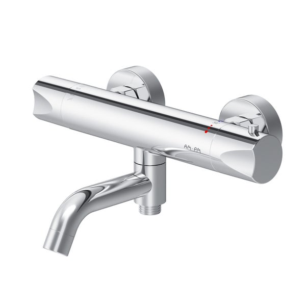Thermostat Wannenarmatur AM PM aus Metall für die Wandmontage