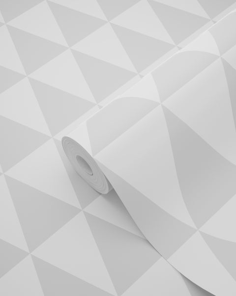 Tapetenrolle mit geometrischem Dreiecksmuster