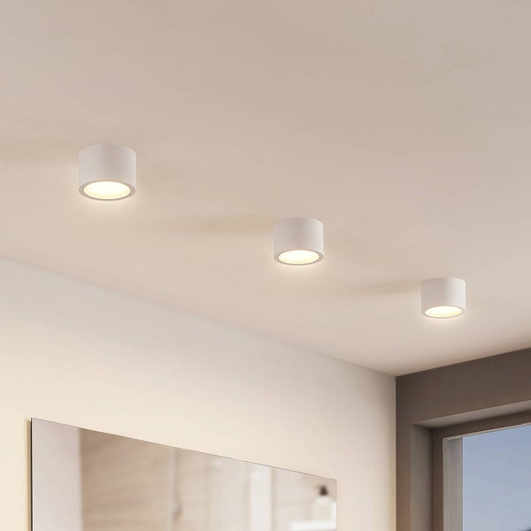 Arcchio Downlights Nieva (Modern) in Weiß aus Aluminium (1 flammig, GX53) - Deckenleuchte Deckenlampe Einbauleuchte Flurleuchte