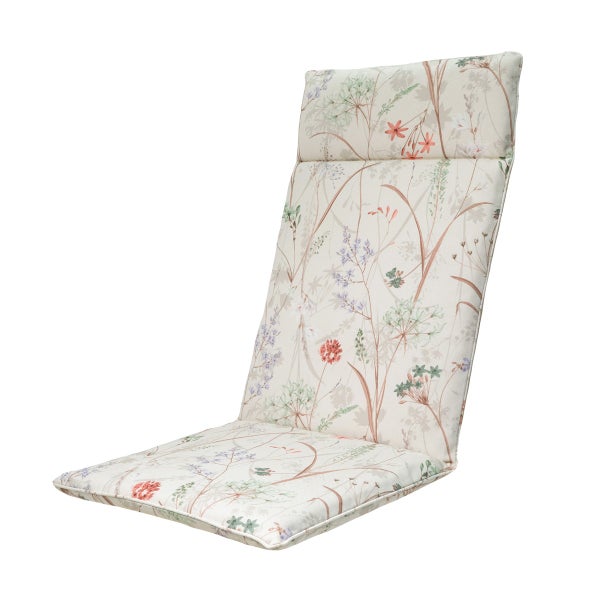 Hochlehnerauflage Donna Natur Canvas Eco+ - Ca. 120x50 cm - 4er-Set