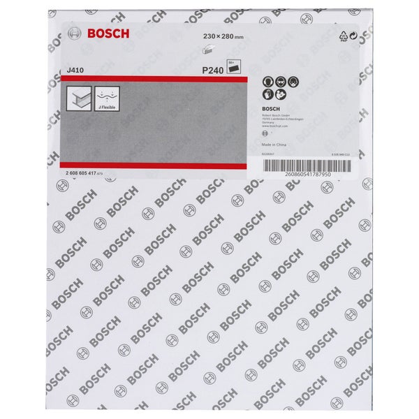 Bosch 50x Schleifblatt 230 x 280 mm für Metall 240 - 2608605417