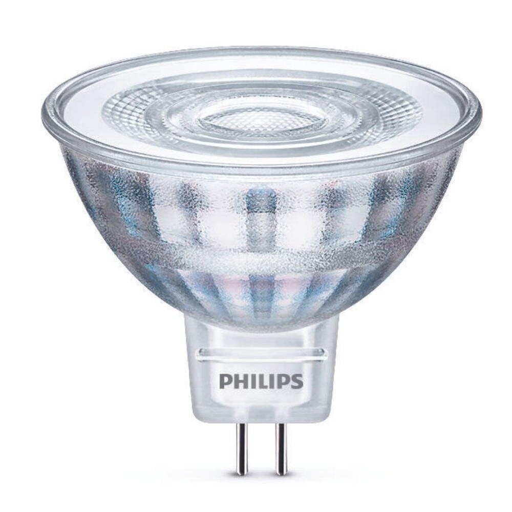 Philips LED Lampe ersetzt 35W, GU5,3 Reflektor MR16, klar, kaltweiß, 390 Lumen, nicht dimmbar, 1er Pack