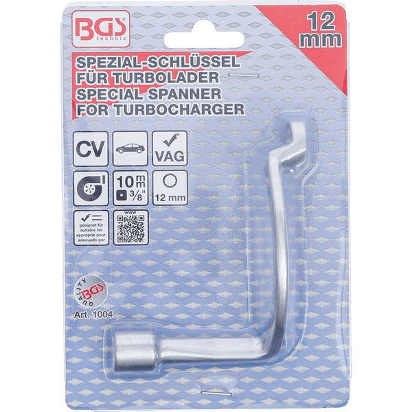 BGS Spezial-Schlüssel für Turbolader / Zwölfkant für VW / Audi SW 12 mm - 1004