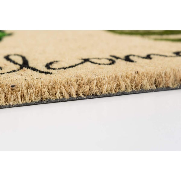 Fußmatte aus Kokosfaser mit Aufschrift