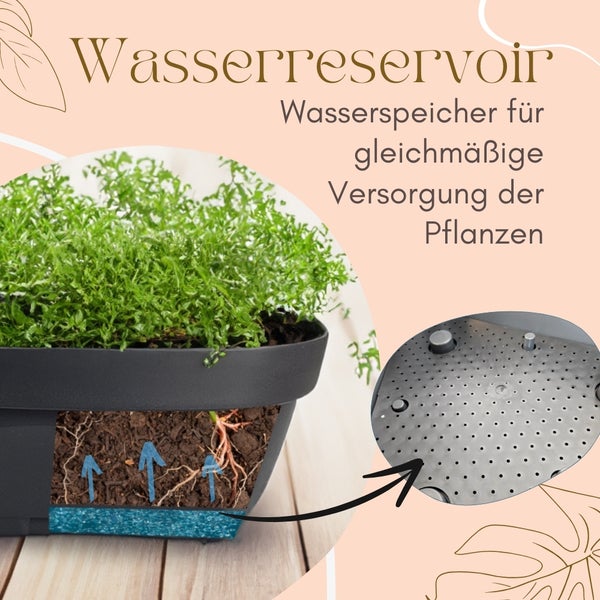 Blumentopf groß draußen Erdbeertopf Pflanzturm Blumentopf hoch Pflanzsäule Kräutertopf Balkon Pflanzkübel anthrazit Kräuterturm Pflanztopf Outdoor Säulentopf