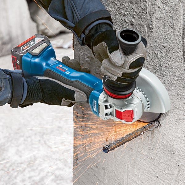 Bosch Akku-Winkelschleifer mit X-LOCK GWX 18V-10 P Ø 125 mm Solo in L-Boxx - 06019J4201