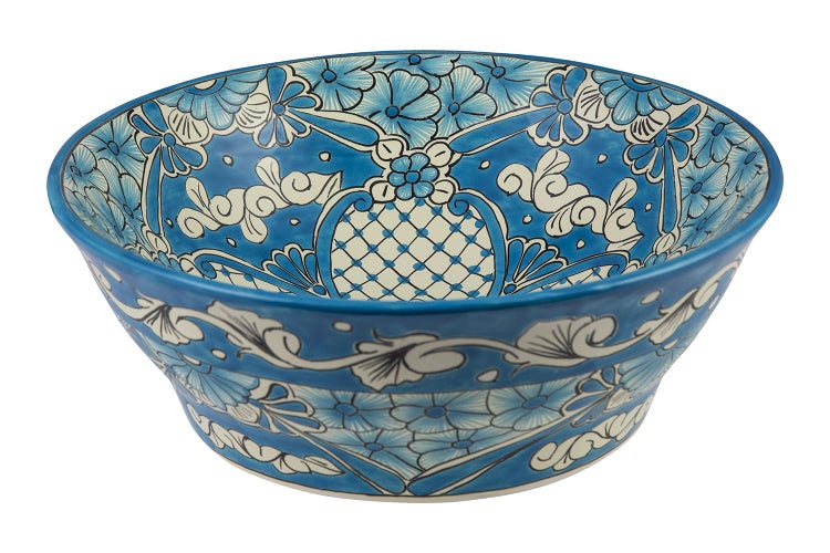 Keramikschale mit floralem Muster