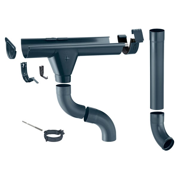 Dachrinnen-Set mit Zubehör für die Dachentwässerung