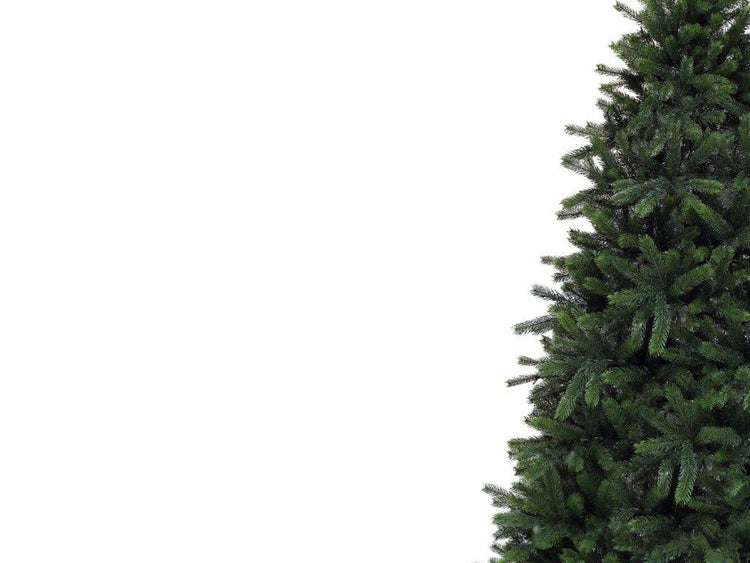 Künstlicher Weihnachtsbaum aus Kunststoff mit detailreichen Nadeln für eine festliche Dekoration.