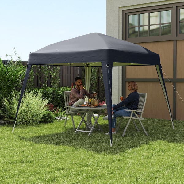 Outsunny Ersatzdach für Pavillon 3x3 m, Wasserabweisend stabil Winterfest Pavillondach für Faltpavillon Sturmfest Partyzelt Ersatzbezug Abdeckung mit Einzeldach Baldachin für Gartenpavillon Dunkelgrau