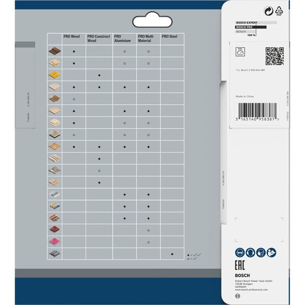 Bosch PRO Wood cordless Blatt für Kreissägen 184 x 1,6 x 16 mm - 2608837697