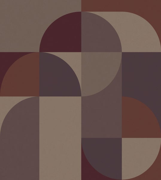 Geometrisches Tapetenmuster mit Kreisen und Quadraten