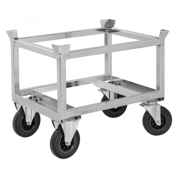 Transportwagen aus Metall mit vier Rädern