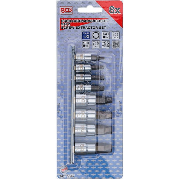 BGS Schraubenausdreher Set, achtteilig