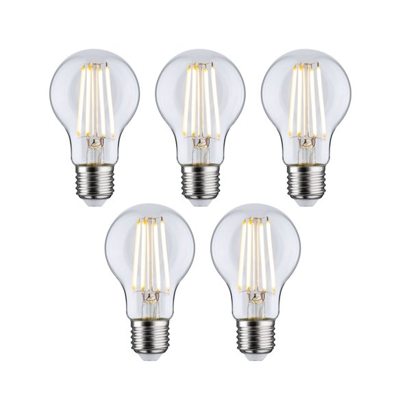 Eco-Line Set LED Birne Filament 230V LED Birne E27 5x525lm 5x2,5W 3000K Klar
