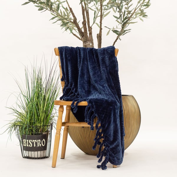 Wohndecke Ziggy - Blau 140x180 cm