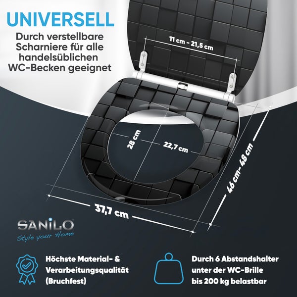 WC-Sitz mit Absenkautomatik & Top Fix Cube