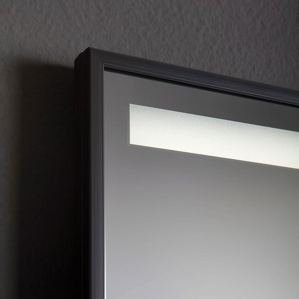 Spiegel 60 x 80 cm mit Hintergrundbeleuchtung und PVC-Rahmen