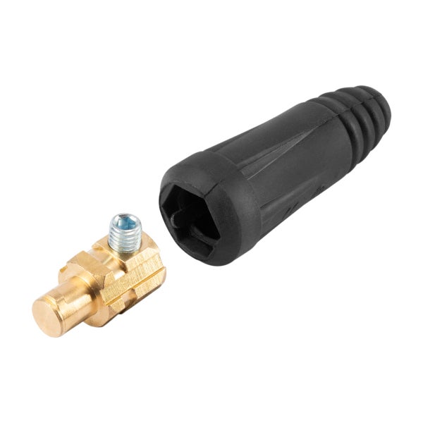 STAHLWERK Schweißkabelstecker 2er Set mit 13 mm Dorn Messing bis 300 A