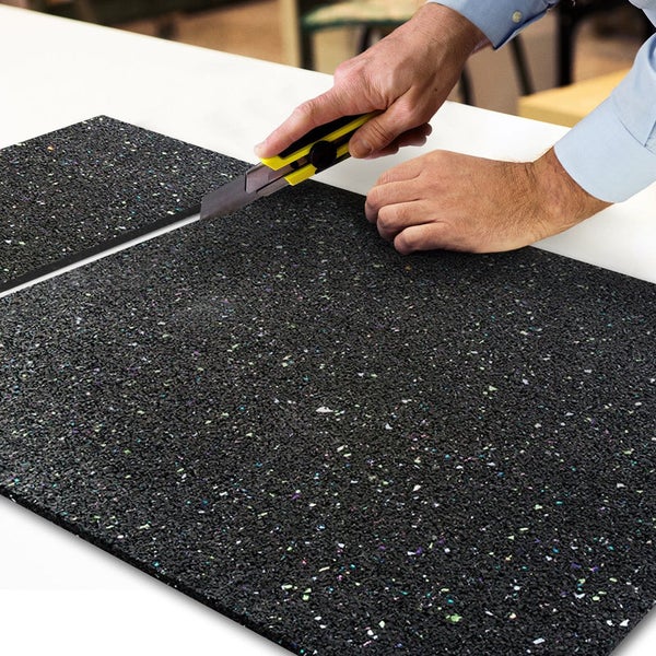 FLOORDIREKT Antivibrationsmatte - als rutschfeste Unterlage -  Stärke 3 mm - 90 x 100 cm