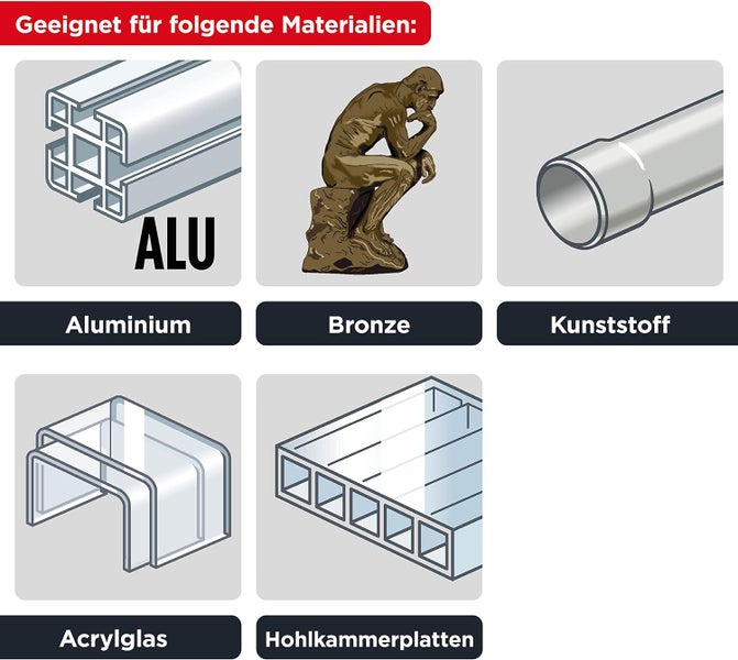 kwb HSS-TIN Titan Metallbohrer-Satz  Bohrer-Set, 13-teilig, Ø 1,5 bis 6,5 mm (Steigung 0,5 mm) sowie 3,3 und 4,2 mm